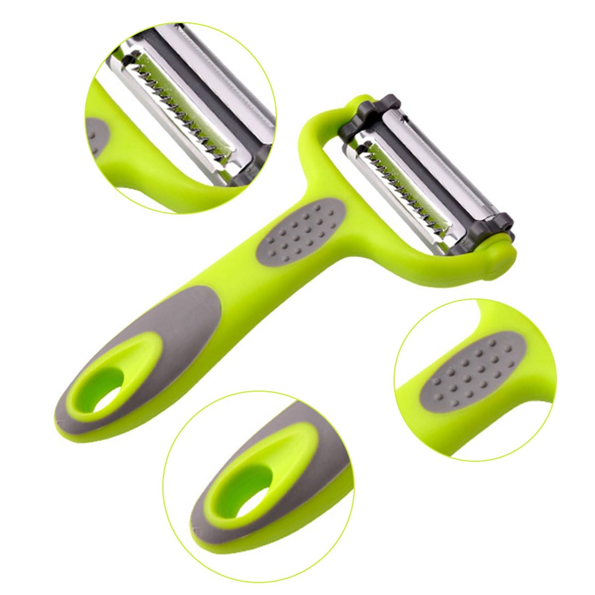 Pelapatate Professionale 3 In 1 - Pelaverdure Multifunzione Con Lama Rotante, Per Patate, Carote E Frutta - Foto 13