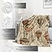 VODRM Vintage Hot Air Balloon Blanket World Map and Adventure Throw Blankets,Birthday Gifts for Kids Women,Lightweight Soft Fleece,Travel Lovers,Sofa Couch Bed Room History Decor 50x60in