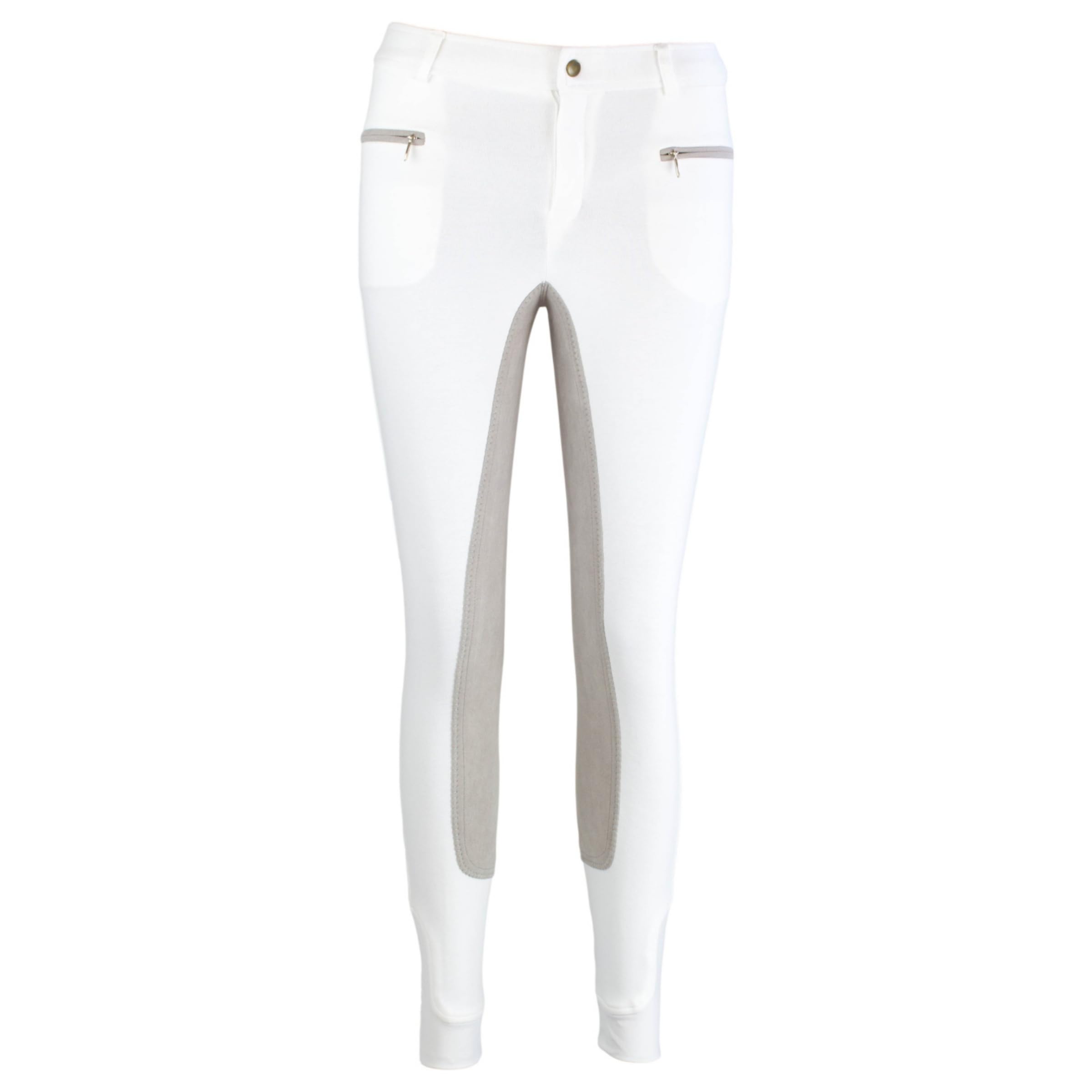 RL24 - Kinder-Reithose Flex Basicline | Reiterhose für Mädchen & Jungen | 3/4 Besatz aus Wildlederimitat | hautfreundlich, atmungsaktiv & elastisch | Unisex Reitleggings in vielen Farben & Größen