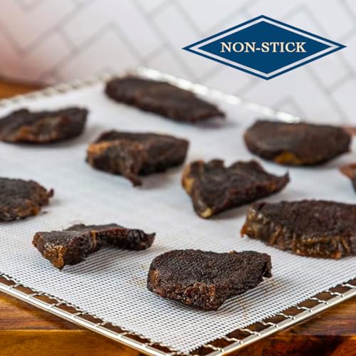 image for Lova (12 Pack) Silicone Dehydrator Sheets (Free Recipes) (14in.x14in.)