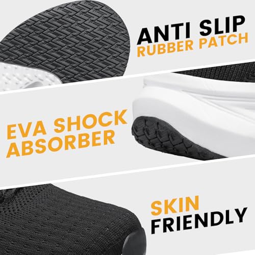 Image of Mens Slip on Walking Shoes Comfort Sock Shoes Non Slip Mesh Casual Running Sneakers
