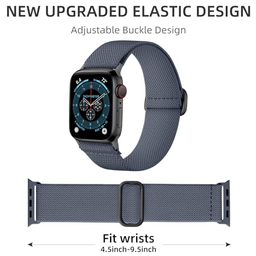 Image of DaQin 3 Pack Stretchy Solo Loop Compatible with Apple Watch Bands Men Women