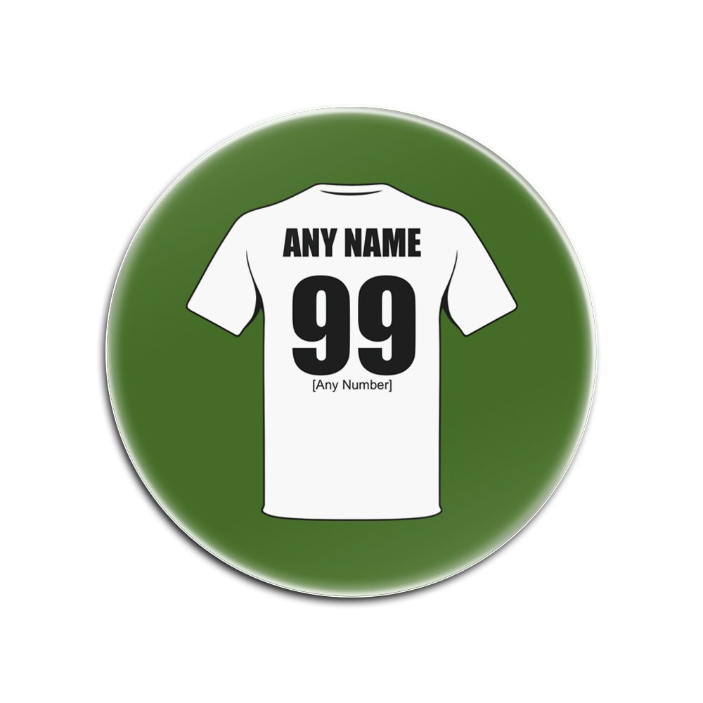 UNIGIFT Personalised Gift - Port Vale Round Glass Coaster (Football Club Design Theme, Colour Options) - Any Name/Message on Your Unique Mat Pad - The Valiants Vale Valeites