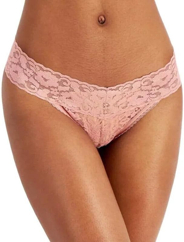 I.N.C. International Concepts Women's Lace Thong Lingerie (Ash Rose, XX-Large)