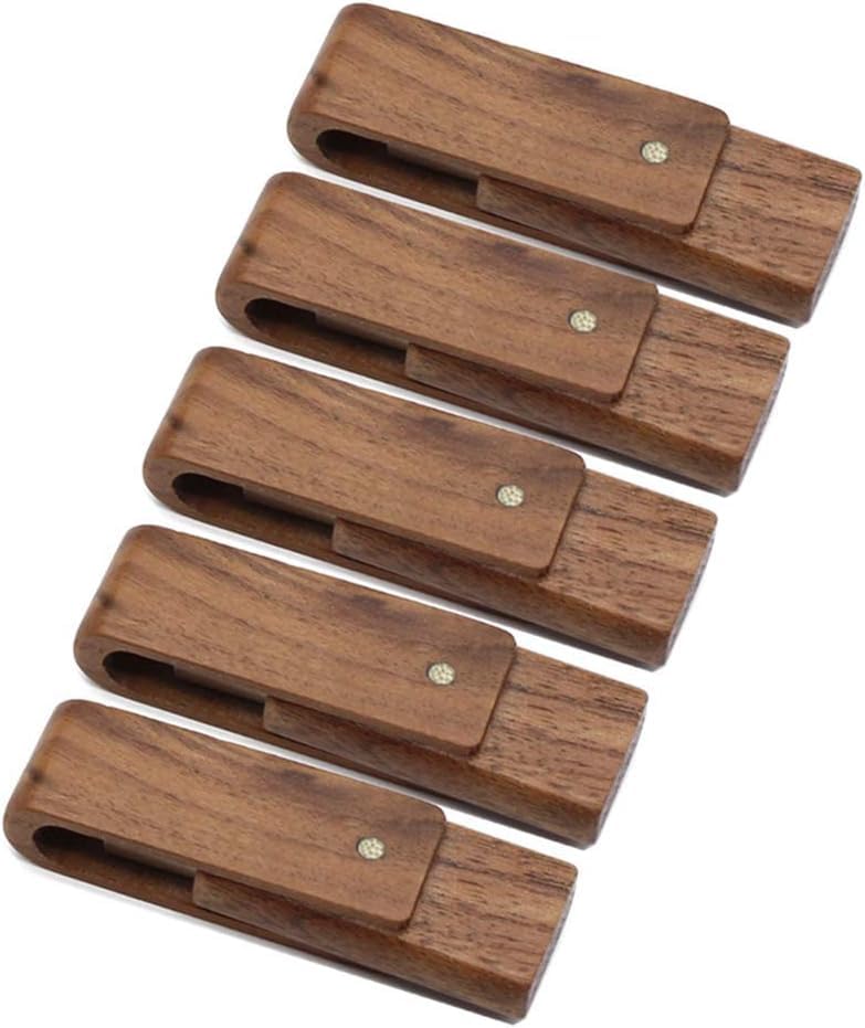 Drewniane Pendrive'y 16 Gb 5 Szt., Bulk Flash Drive Drewniane Pendrive'y Z Orzecha Włoskiego High Speed 3.0 Do Przechowywania Dat, Walnut Wooden, 128GB