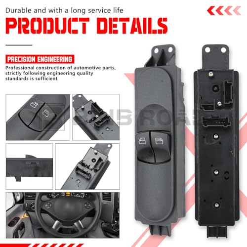 Interrupteur de vitre électrique Sprinter commande master fluide et réactive 9065451513 - 6