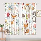 Cinblue - Cortinas Infantiles con Bolsillo para Barra, 42 x 160 cm