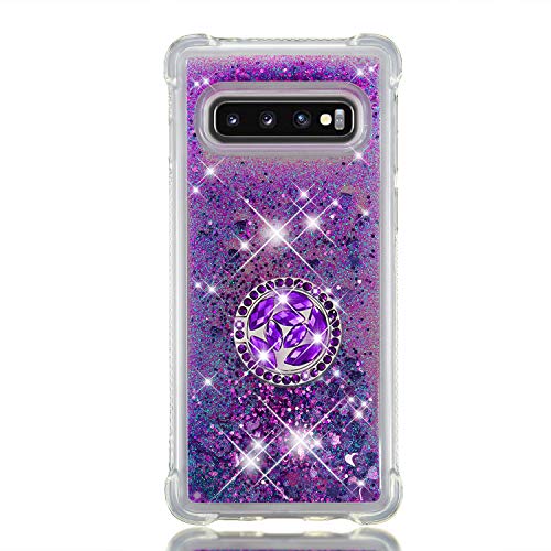 Galaxy S10�p�o���p�[�P�[�X�A�O���b�^�[�t���[�e�B���O�t�̕ی�J�o�[�V���R���o���p�[�d�b�P�[�X360°��]�\�ȃ����O�z���_�[�X�N���b�`�����V�F���E���g���X����Samsung S10�ƌ݊�������