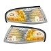 Headlights & Parking Corner Lights Left & Right Pair Set for 94-98 Ford Mustang