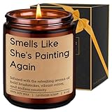 LEADO Painting Candle - Painter Gifts, Gifts for Artists, Painters Women, Painting Lovers - Funny Appreciation, Valentines, Birthday Presents for Art Teachers Women, Watercolor Artists, Art Lovers