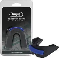 Protetor Bucal Duplo Moldável P/Muay Thai, Boxe, Mma, Rugby (Preto)