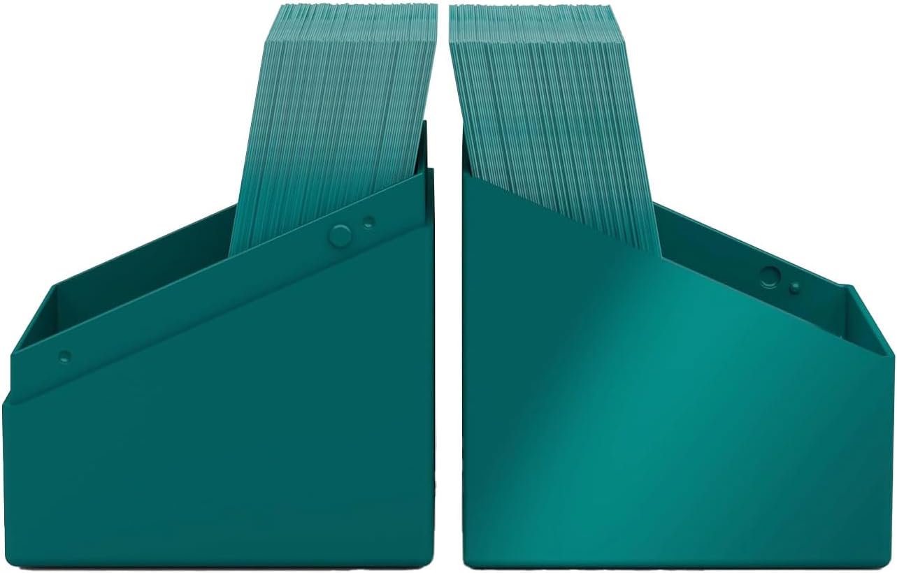 Ultimate Guard Boulder Solid 100+, Deck Case for 100 Double-Sleeved TCG Cards, Petrol, Secure & Durable Storage for Trading Card Games, No Transparency