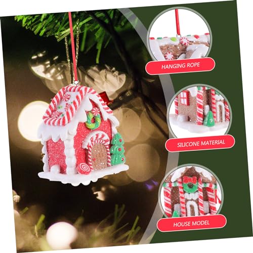 Décor de bureau mini maison en d'épice PRETYZOOM incassable pour sapin