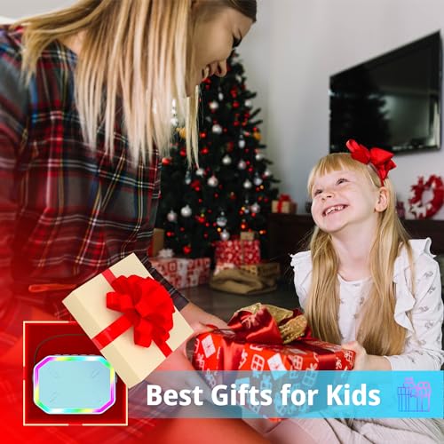 Image of Mini Karaoke Machine for Kids, Portable Bluetooth Karaoke Speaker with Wilreless Microphones and Led Lights for Home Party, Birthday Gifts for Boys /Girls, Toys for 7 8 9 10 11 Years Teen Children