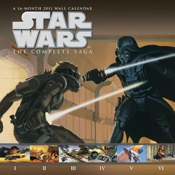 Star Wars The Saga 2011 Wall Calendar