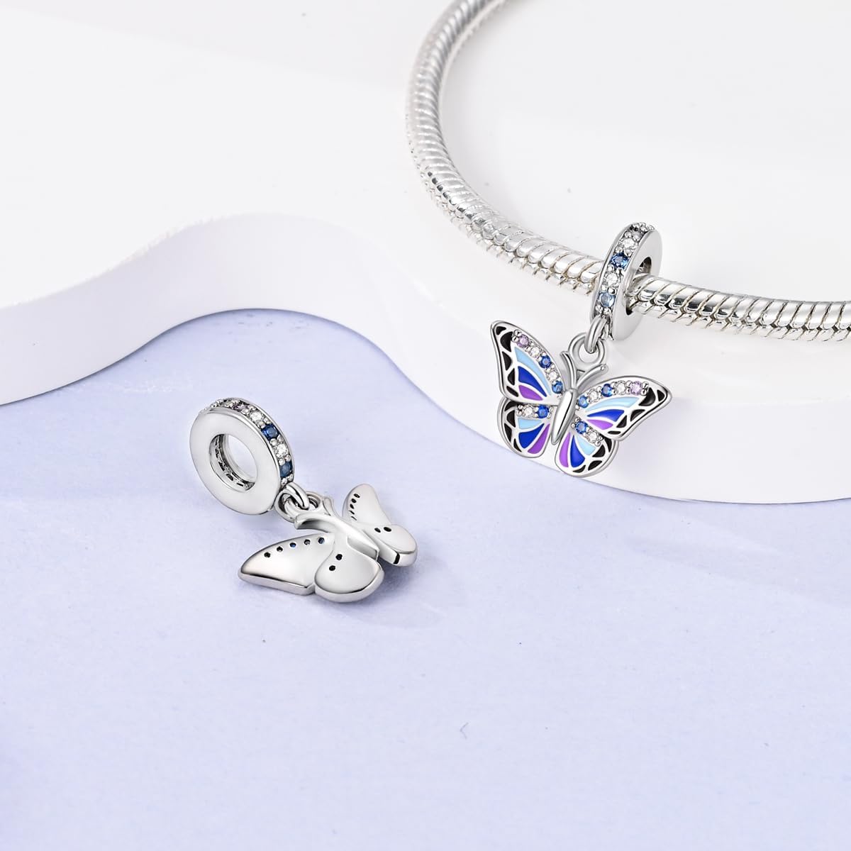 MULA 925 Sterling Silver Charms for Bracelets and Necklaces Beads Dangle Pendants Jewelry Charm for Women - Image 3