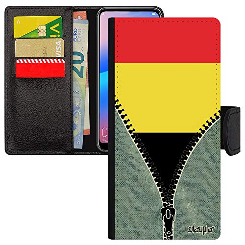 Housse Xiaomi Redmi Note 9 Pro étui antichoc rabat portefeuille jeans