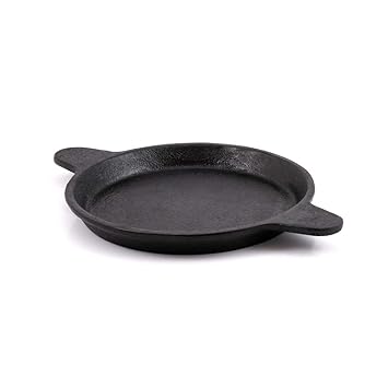Bhagya Cast Iron Cookware Pre-Seasoned Fish Fry (8 inches)