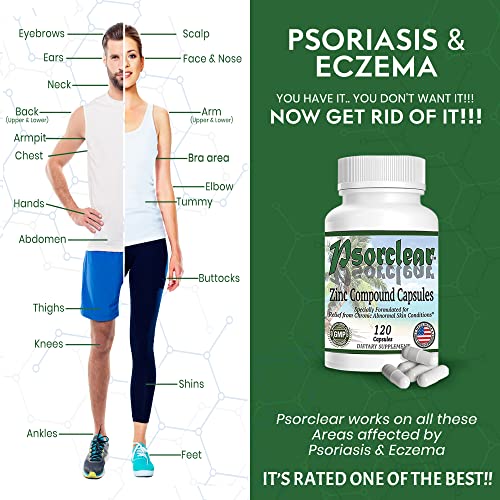 Psorclear-Psoriasis & Eczema Relief | A Proven Effective and All-Natural Product for Psoriasis Eczema & Rosacea Relief That Works - Rated One of The Best (120 Count Bottle) - Image 6