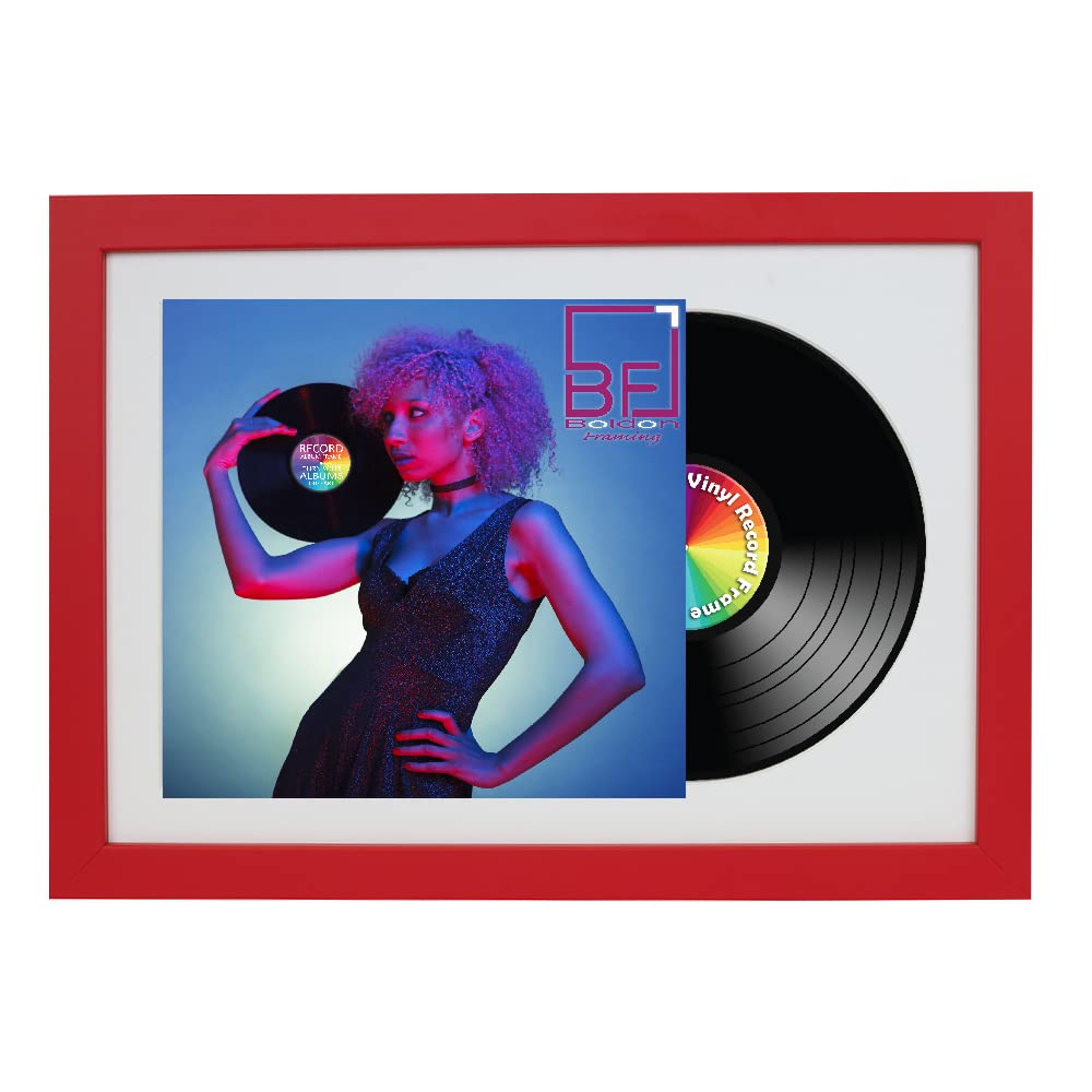 12" Vinyl LP Record and Album Cover Black Frame Memorabilia Wall Art Display