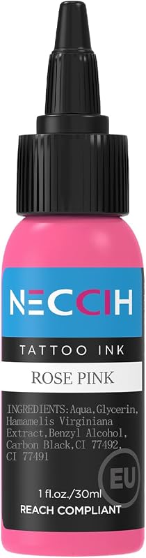 Tinta para tatuagem FAMISOO Rose Pink, frasco de 30 mL, 1 unidade
