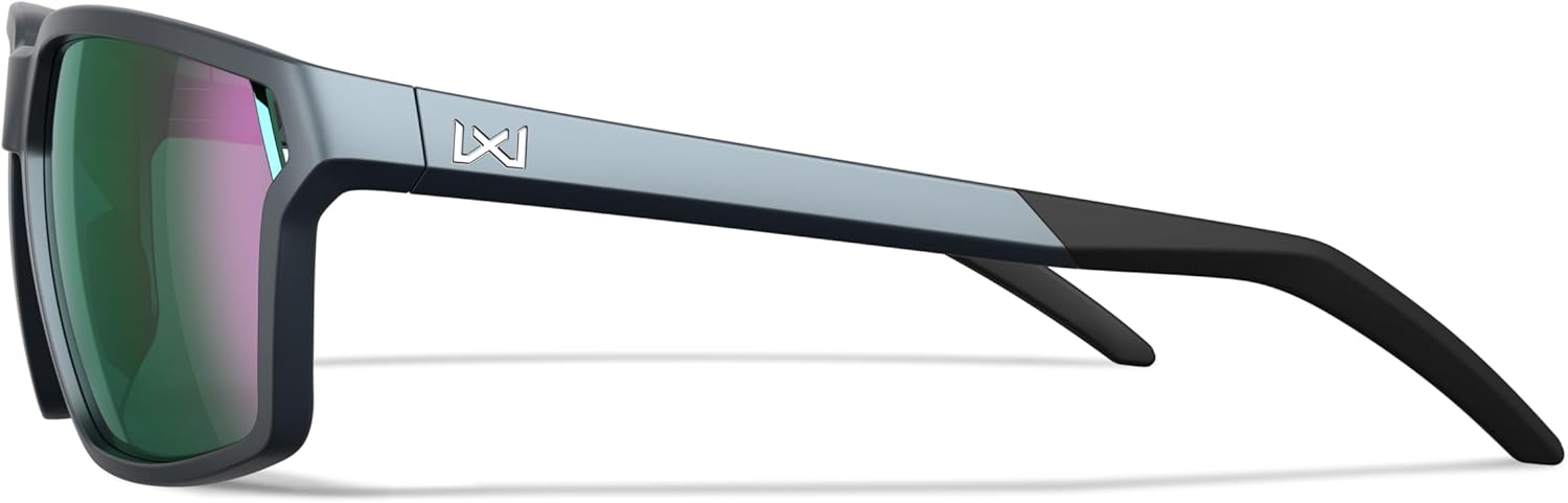 Wiley X WX Sierra Sunglasses Safety Glasses for Men Shatterproof UV Eye Protection for Combat and Shooting Captivate Polarized Green Mirror Lenses Matte Graphite Frames - Image 5
