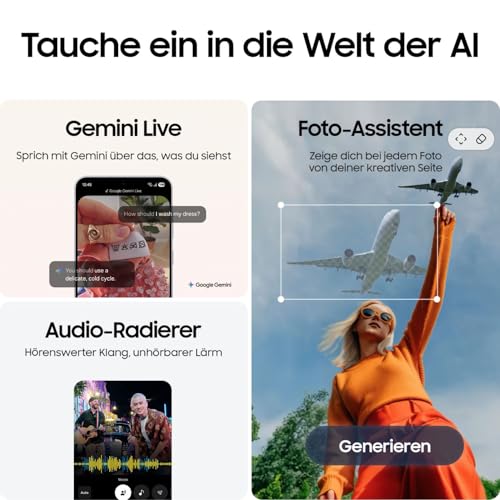 Samsung Galaxy S25 FE mit Galaxy AI, Handy mit Android, 6,7 Zoll FHD-Display, 50 MP Kamera, 128 GB Speicher, 8 GB RAM, 4.900 mAh Akku, Navy, 3 Jahre Herstellergarantie [Exklusiv auf Amazon]