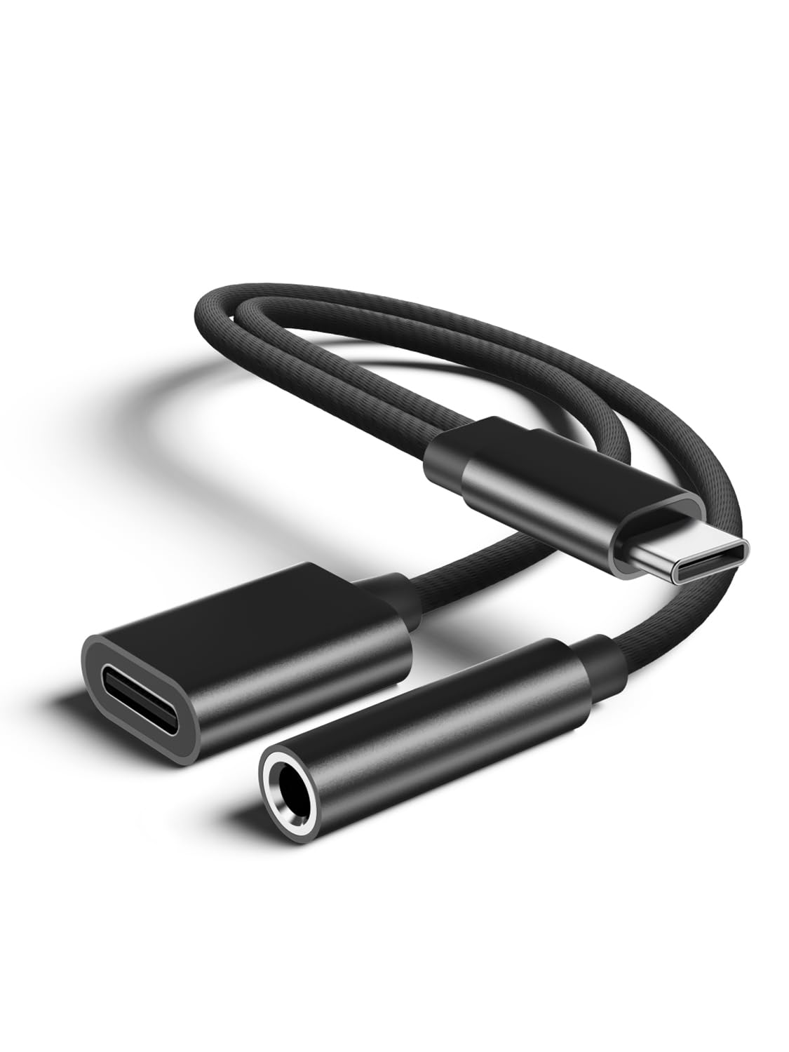 Acquista 2 IN1 Adattatore Per Auricolari Audio Jack Da Tipo C A Jack Da 3,5 Mm PD Convertitore Per Cavo Di Ricarica Da 18 W Adattatore Da USB 3.0 A Tipo C