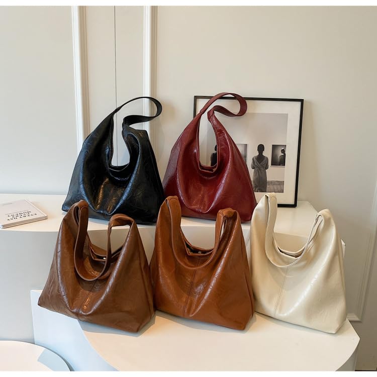 Bolso Hobo de cuero para oficina y uso diario miniatura 3