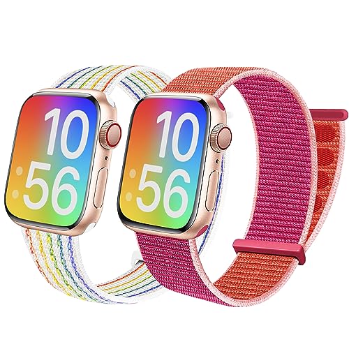 Compatible with Kids Apple Watch Band, Breathable Soft Nylon Loop Strap for Boy Girl, Compatible with iWatch SE 3 2 1 & Series 11/10/9/8/7/6/5/4/3 38mm 40mm 41mm & 42mm 44mm 45mm by BlackPro - Used condition - US$6.03