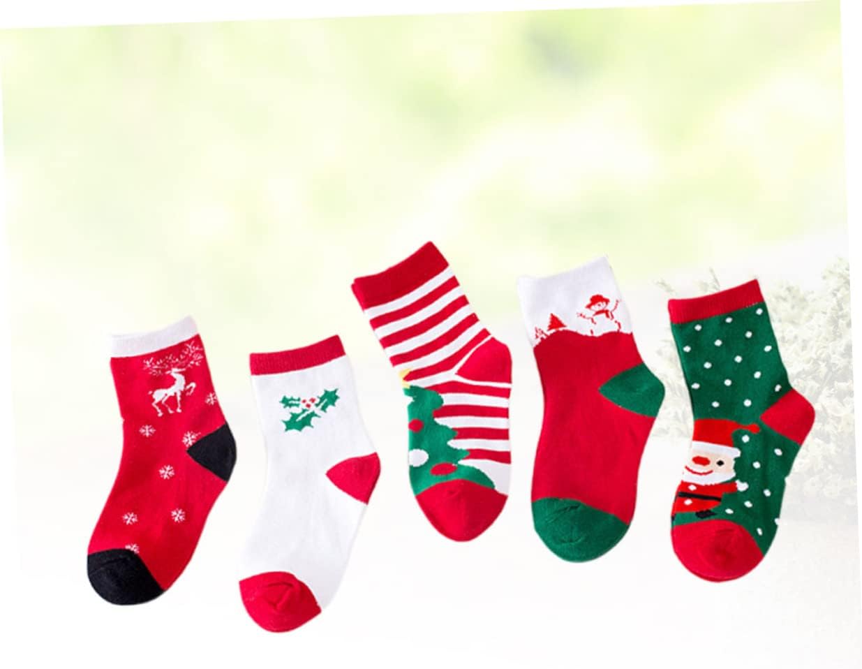 COLLBATH Christmas Socks House Socks Newborn Boys Thermal for Christmas Cute Thermal Xmas