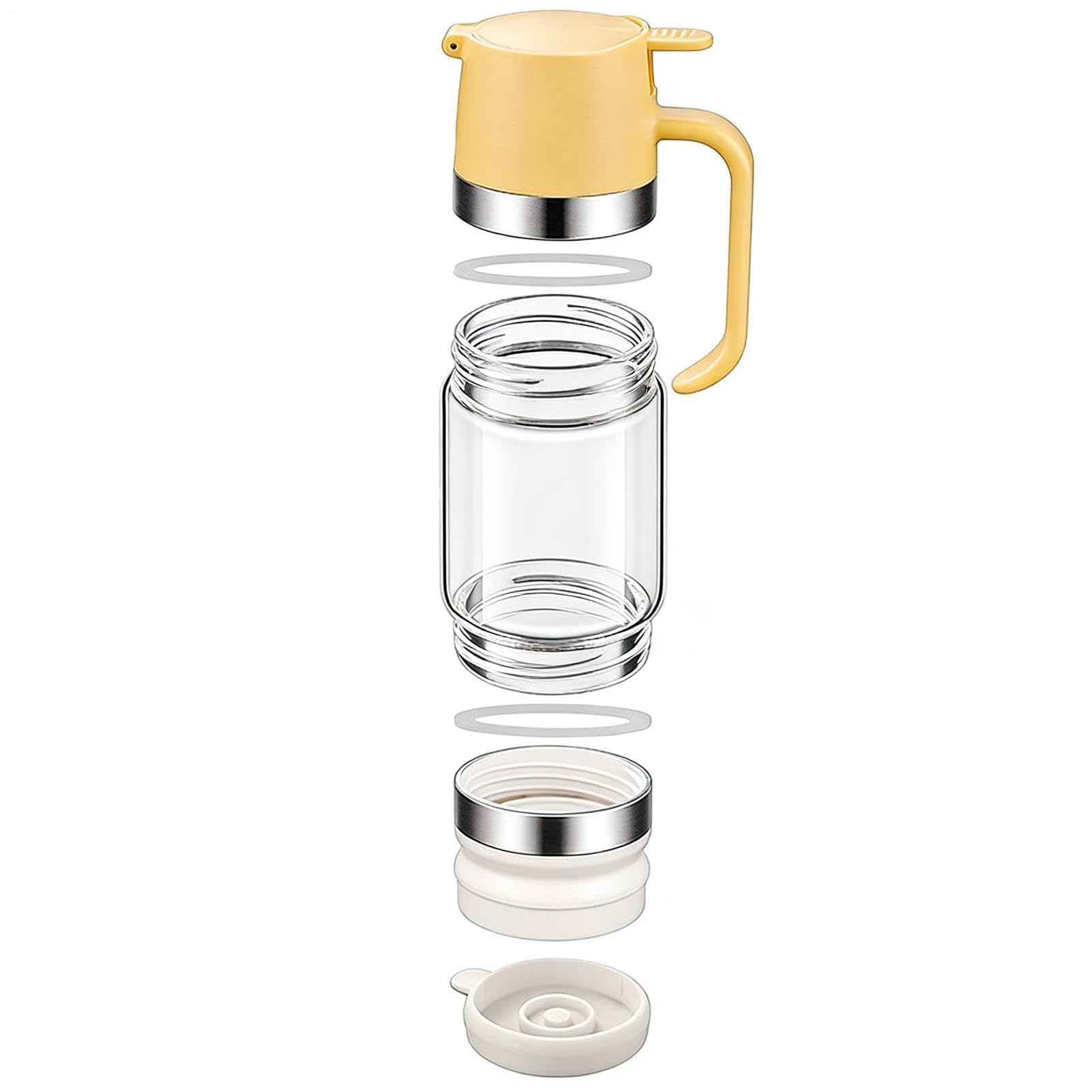 Distributeur de miel, 300 ml, en verre hermétique, anti-goutte, distributeur de sirop amovible pour huile, café, thé, lait, sauce, maison, cuisine, garde-manger, camping, pique-nique