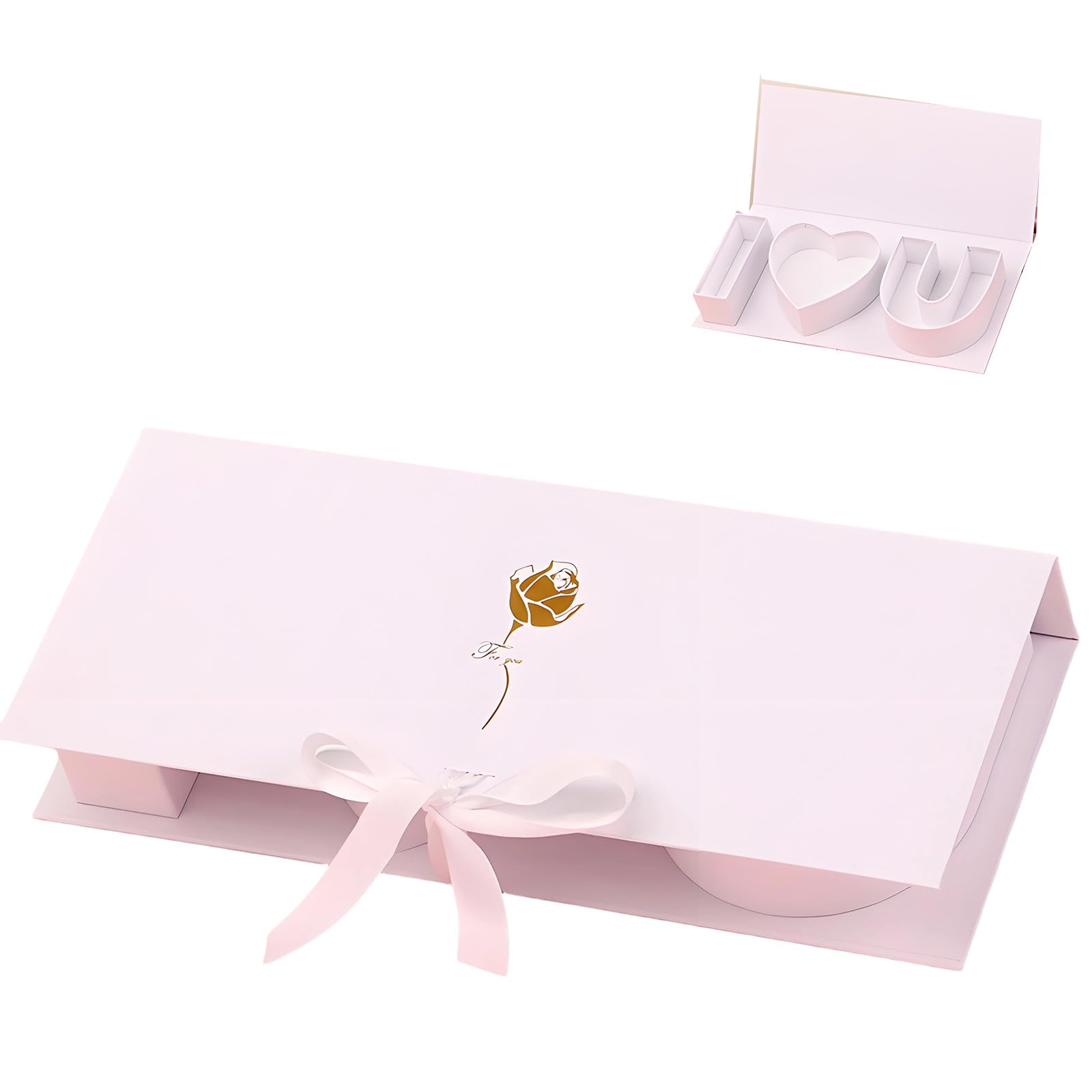Buxuaaaa Letter Combination Flower Holder Container for Valentines Home Decoration Cardstock Packaging