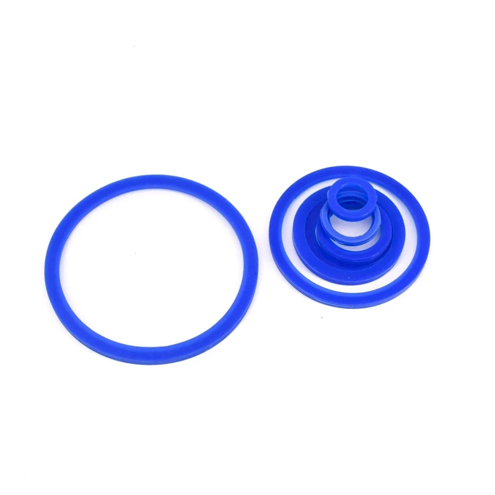 Sello de aceite, Junta de sellado, Anillo de junta de silicona azul for soldadura de diámetro exterior de 19/25/32/38/45/51/63/76/89/102/108 mm, reparación casera(204MM)