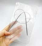 metulip 15Pcs A6 Size Circular Knitting Needle Organizer PVC Binder Zipper Pouch Knitting Needle Organizer for Round Knitting Needles Storage, Cable Knitting Needles Storage, Knitting Tools Holder