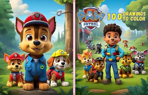 Patrulha Canina - 100 Desenhos para Colorir - Bahia, Simone