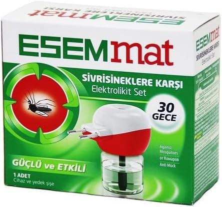 Esemmat Sivrisinek Kovucu Kablosuz Otomatik Is  Kontroll  Elektrolikit Yedek Set, 30 Gece