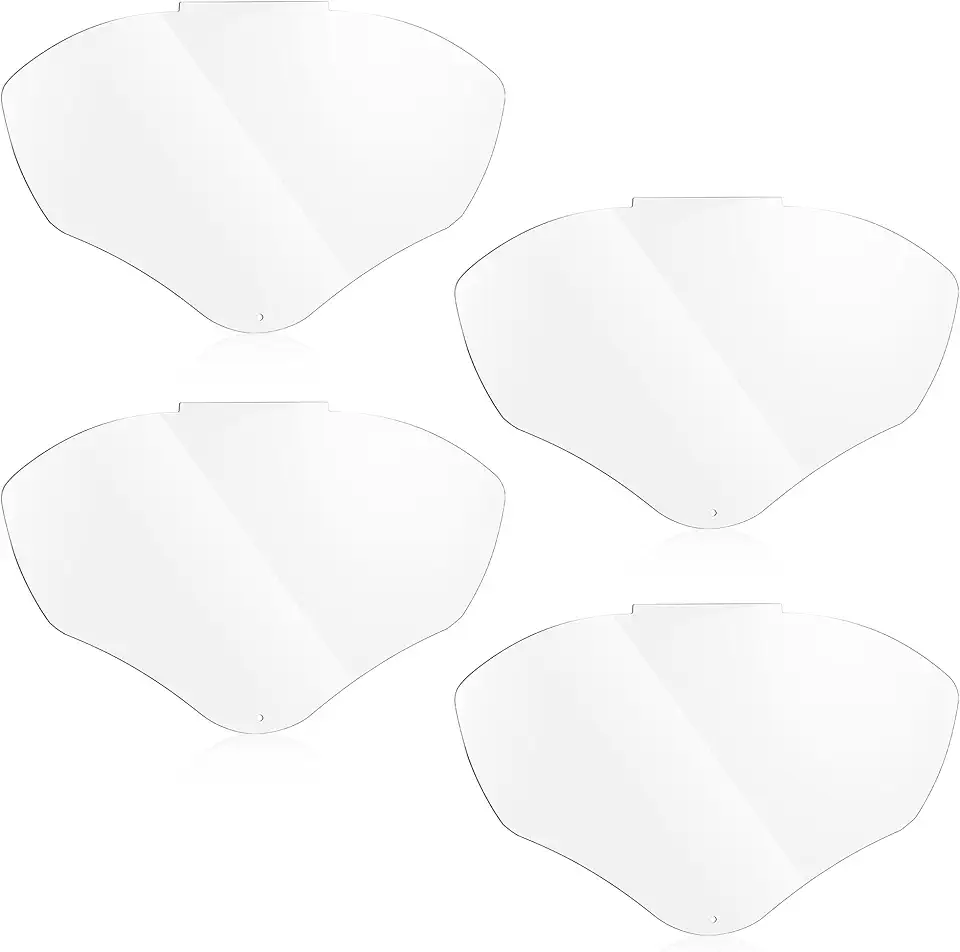 Feekoon Face Shield Replacement Lens Compatible with S8555, Compatible with Honeywell/Uvex S8500/S8510 Face Shield, Protective Safety Visor Replacement, with Clear Polycarbonate, Anti-Fog(4 Pack)