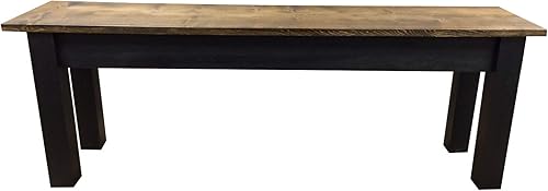 Miniatura 2 de Nogal oscuro y banco negro (42)