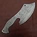 KE-01361B-HK Custom and Handmade Damascus Steel Blank Blade Chef Cleaver 10