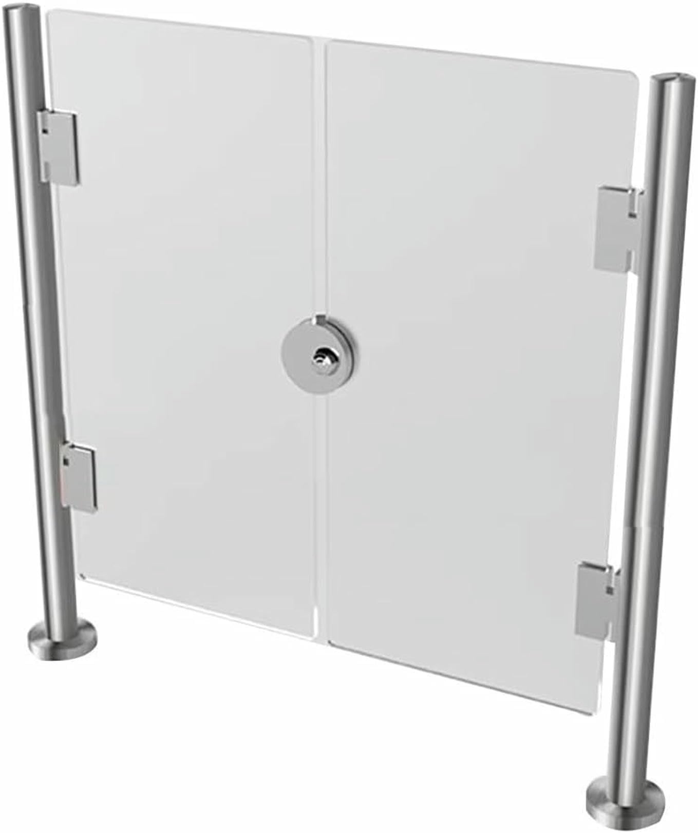 Porte d'intérieur à fermeture automatique en métal noir pour bureau