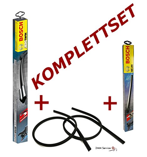 Preisvergleich Produktbild BOSCH A958S + H772 Scheibenwischerset Vorne + Hinten + 2 INION Wischergummis 2mmService