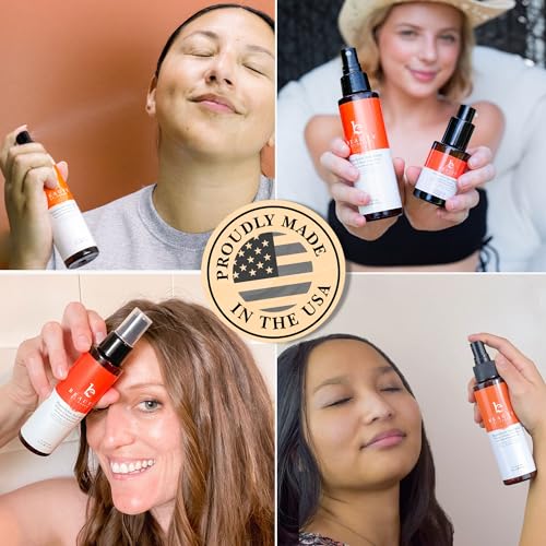 Beauty by Earth Vitamin C Face Toner - USA Made with Natural & Organic Ingredients, Alcohol-Free Skin Brightening Facial Toner for Sensitive and Aging Skin, Pore Minimizing Face Mist for Women and Men