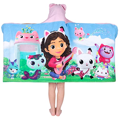 Dreamworks Gabby's Dollhouse Bath/Pool/Beach Soft Cotton Terry Hooded Towel Wrap, 24 In X 50 In, By Franco Kids #TOP1