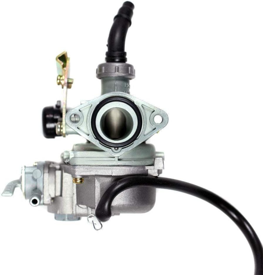 PZ19 Carburetor Cable Choke with Petcock for 50cc 70cc 90cc 100cc 110cc 125cc 4 Stroke ATV Quad Moped Dirt Bike Go Kart Scooter Taotao SUNL Coolster Baja Roketa