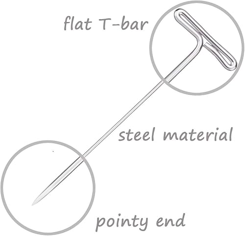 Miniatura 3 de Benvo 150 pines en T de acero surtidos de dos tamaños para peluca, alfileres de costura chapados en níquel, pasadores de agujas con cabeza de barra