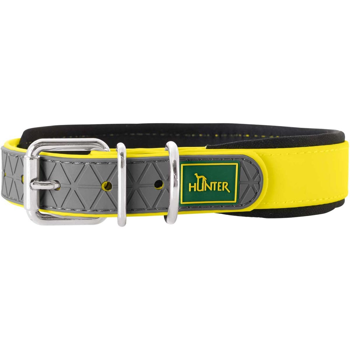 HUNTER Convenience Comfort Collar with Soft Neoprene, 50 cm, Neon Yellow
