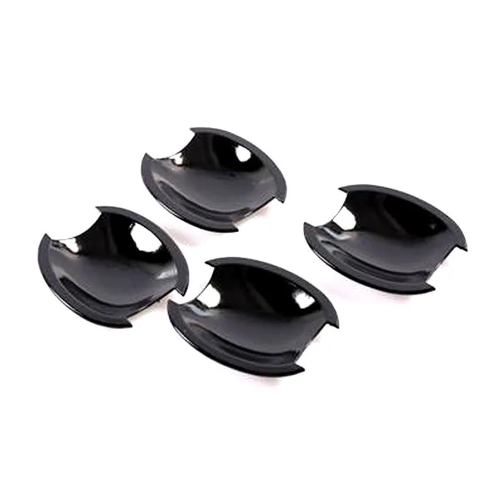BQWYEDPL Car Door Handle Covers Trim Overlay Styling Sticker Fit for Nissan March Micra K12 Tiida C11 2003-2010 Car Door Latch Handle(Black Bowl)