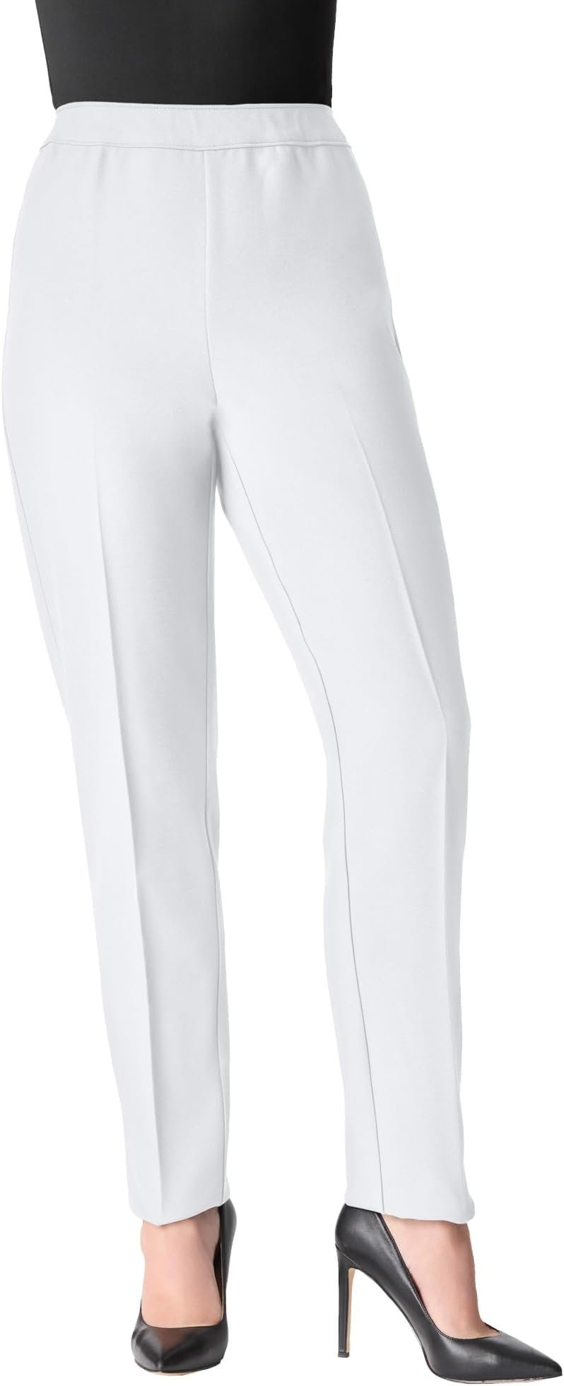 Women's Plus Size Petite Classic Bend Over Pant