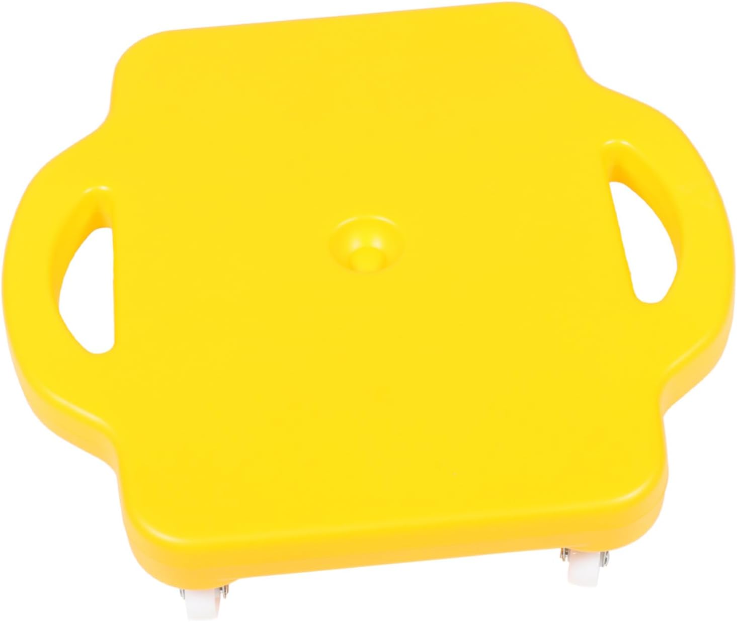 Balance Training Sliding Board for Indoor Play Four-wheel Scooter in Yellow Enhances Coordination and Strength for Boys and Sensory Development Equipment for Kindergarten